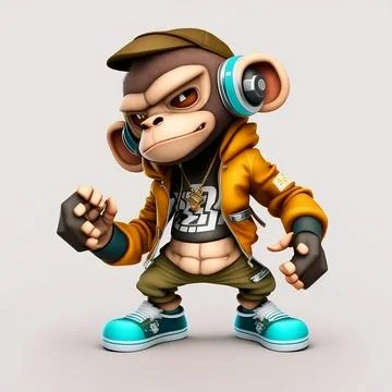 Mascot Monkey Stock Illustration