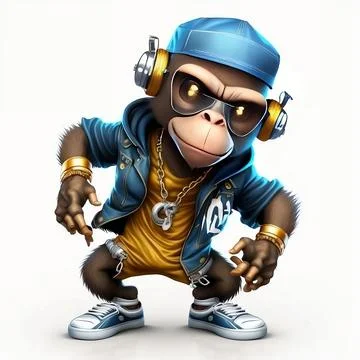 Mascot Monkey Stock Illustration