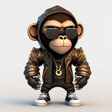 Mascot Monkey Stock Illustration