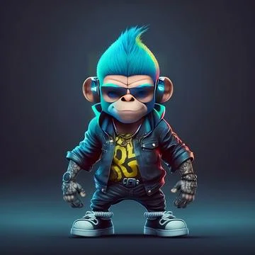 Mascot Monkey Stock Illustration