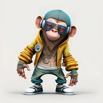 Mascot Monkey Stock Illustration