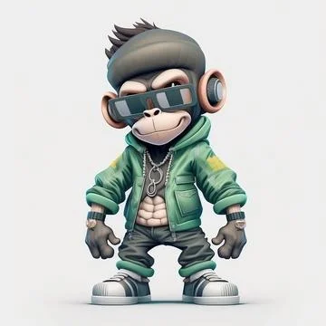 Mascot Monkey Stock Illustration