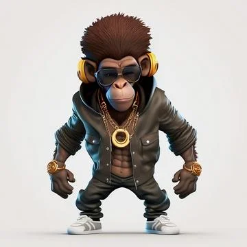 Mascot Monkey Stock Illustration