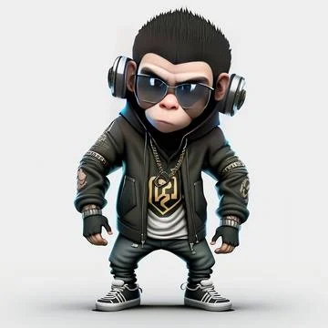 Mascot Monkey Stock Illustration