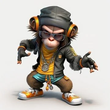 Mascot Monkey Stock Illustration