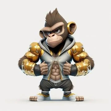 Mascot Monkey Stock Illustration