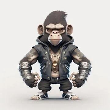 Mascot Monkey Stock Illustration