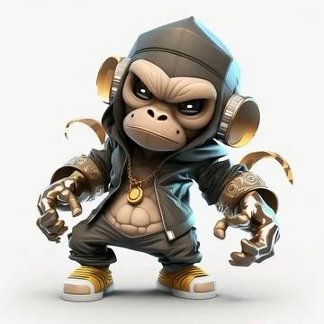 Mascot Monkey Stock Illustration