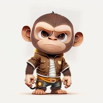 Mascot Monkey Stock Illustration