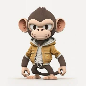 Mascot Monkey Stock Illustration