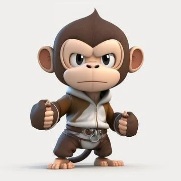 Mascot Monkey Stock Illustration