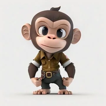 Mascot Monkey Stock Illustration