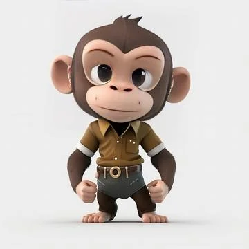 Mascot Monkey Stock Illustration
