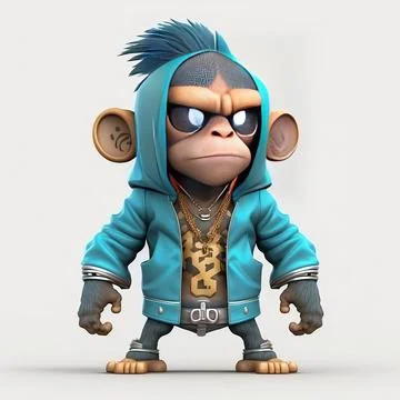 Mascot Monkey Stock Illustration