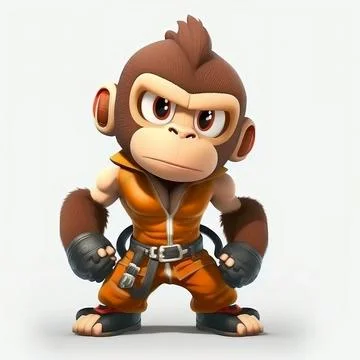Mascot Monkey Stock Illustration