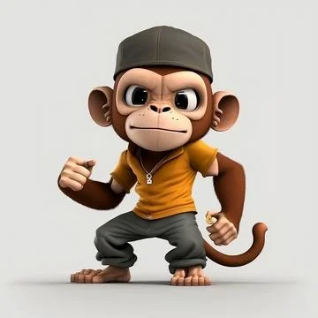 Mascot Monkey Stock Illustration