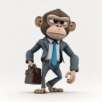 Mascot Monkey Stock Illustration