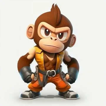 Mascot Monkey Stock Illustration