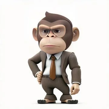 Mascot Monkey Stock Illustration