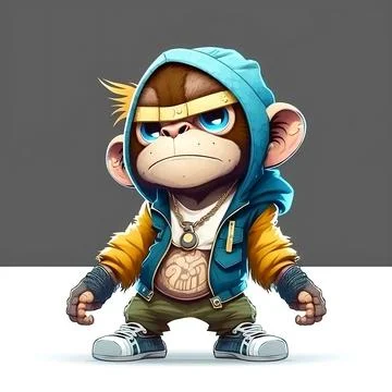Mascot Monkey Stock Illustration