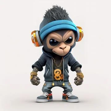 Mascot Monkey Stock Illustration