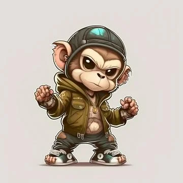 Mascot Monkey Stock Illustration
