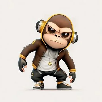 Mascot Monkey Stock Illustration