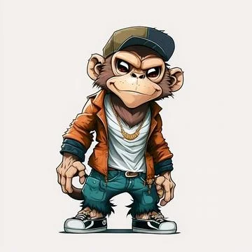 Mascot Monkey Stock Illustration