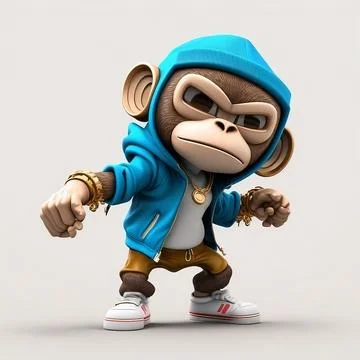 Mascot Monkey Stock Illustration