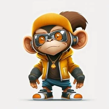 Mascot Monkey Stock Illustration