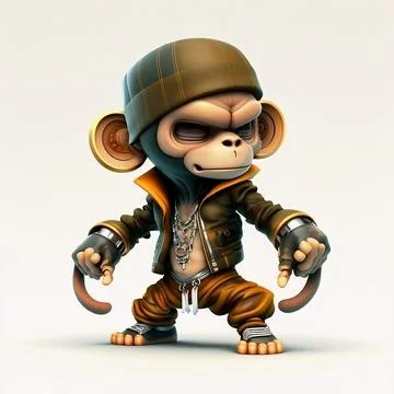 Mascot Monkey Stock Illustration