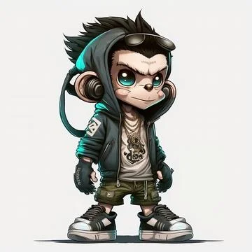 Mascot Monkey Stock Illustration