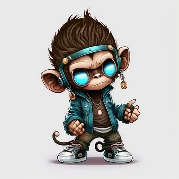 Mascot Monkey Stock Illustration