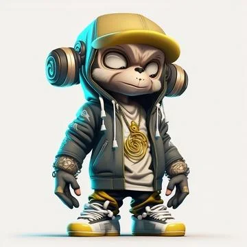 Mascot Monkey Stock Illustration