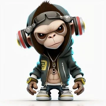 Mascot Monkey Stock Illustration