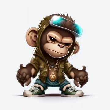 Mascot Monkey Stock Illustration