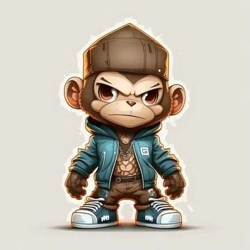 Mascot Monkey Stock Illustration
