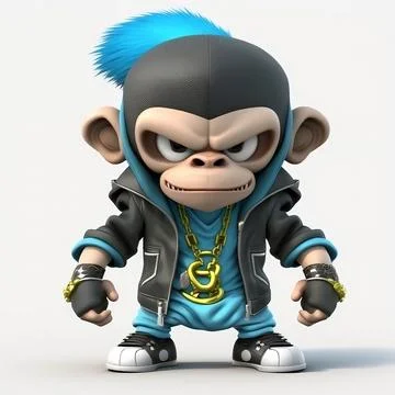 Mascot Monkey Stock Illustration