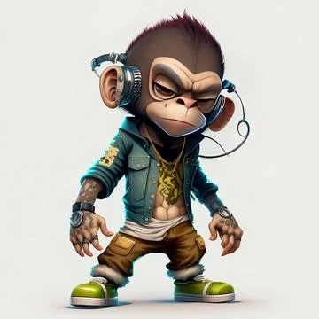 Mascot Monkey Stock Illustration