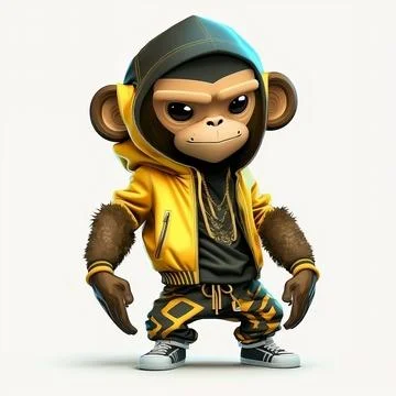 Mascot Monkey Stock Illustration