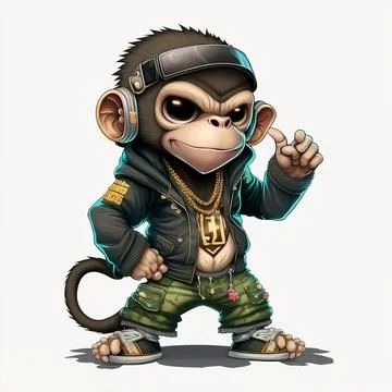 Mascot Monkey Stock Illustration