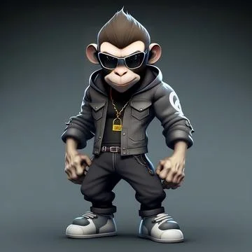 Mascot Monkey Stock Illustration