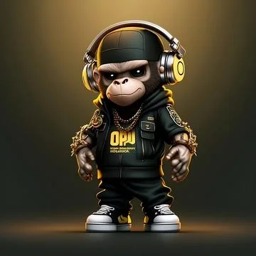 Mascot Monkey Stock Illustration