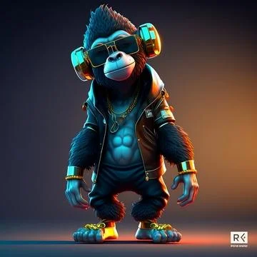 Mascot Monkey Stock Illustration