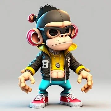 Mascot Monkey Stock Illustration