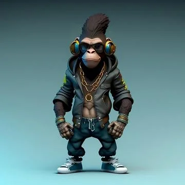 Mascot Monkey Stock Illustration