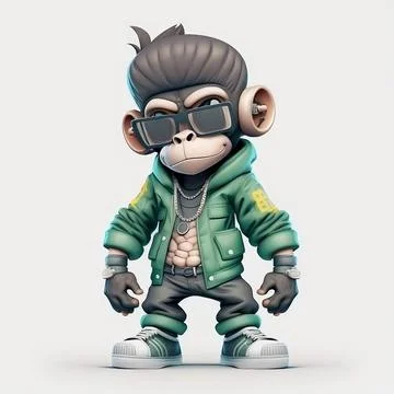 Mascot Monkey Stock Illustration