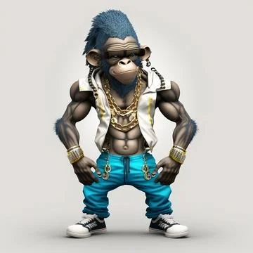 Mascot Monkey Stock Illustration