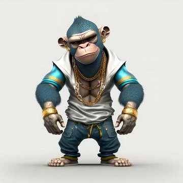 Mascot Monkey Stock Illustration