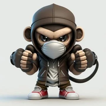 Mascot Monkey Stock Illustration